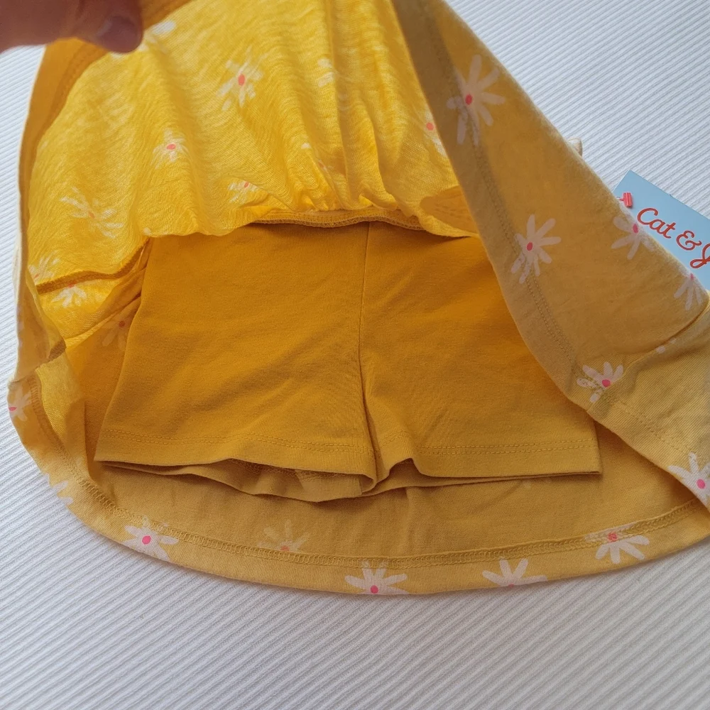 Cat & Jack Skort Yellow Daisy